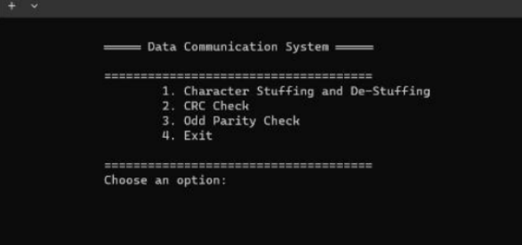 Character Stuffing & CRC